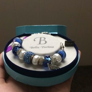 Never been worn beaded charm bracelet
